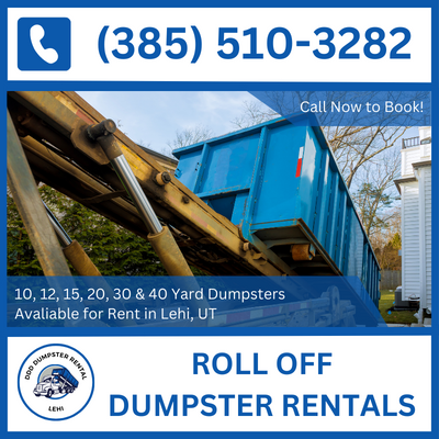 Versatile Roll-Off Dumpster Sizes in Lehi, Utah - Utah County Options - DDD Dumpster Rental Lehi
